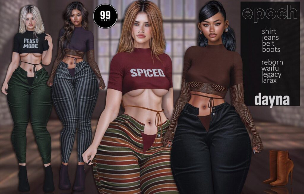 Dayna Set - Legacy/MaitreyaX/Reborn/+mods	<a href="http://maps.secondlife.com/secondlife/Chaotic%20Good/149/169/476" target="_blank">Teleport</a>