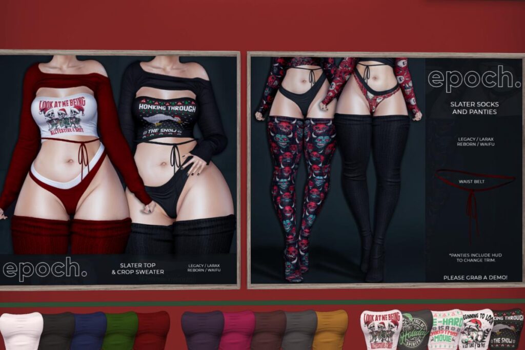 Slater Set - Legacy/MaitreyaX/Reborn/+mods, L$90 each/L$1590 FP