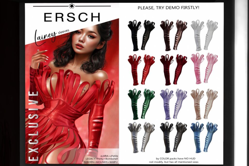 Lainey Sleeves - Legacy/MaitreyaX/Reborn/+mods, L$199 each/L$899 FP