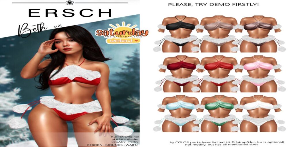 Beth Swimsuit - Inithium/Legacy/MaitreyaX/Reborn/+mods	<a href="http://maps.secondlife.com/secondlife/Lyrics/29/72/33" target="_blank">Teleport</a>