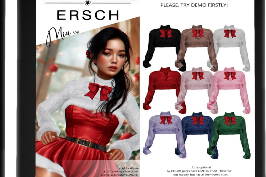 Mia Top - Legacy/MaitreyaX/Reborn/+mods, L$249 each/L$999 FP