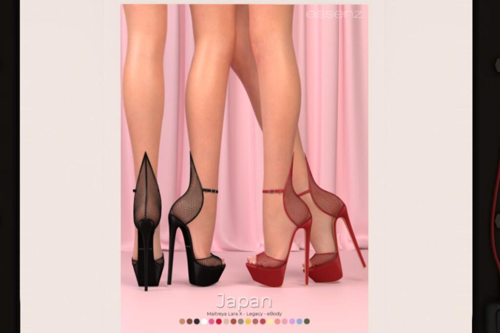 Japan Heels - Legacy/MaitreyaX/Reborn, L$299-L$399 each/L$1399 FP