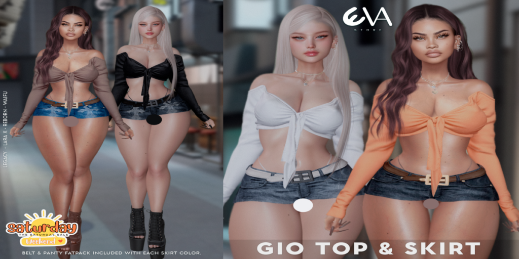 Gio Top &amp; Skirt - Legacy/MaitreyaX/Reborn/+mods	&lt;a href=&quot;http://maps.secondlife.com/secondlife/ELEVEN/182/185/32&quot; target=&quot;_blank&quot;&gt;Teleport&lt;/a&gt;