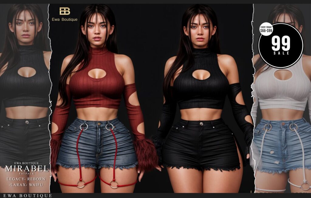 Mirabel Set - Legacy/MaitreyaX/Reborn/+mods	<a href="https://maps.secondlife.com/secondlife/Woodland%20Realm/142/189/23" target="_blank">Teleport</a>