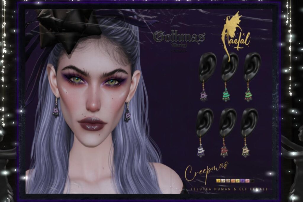 Creepmas Earrings - EvoX F Ears, L$149