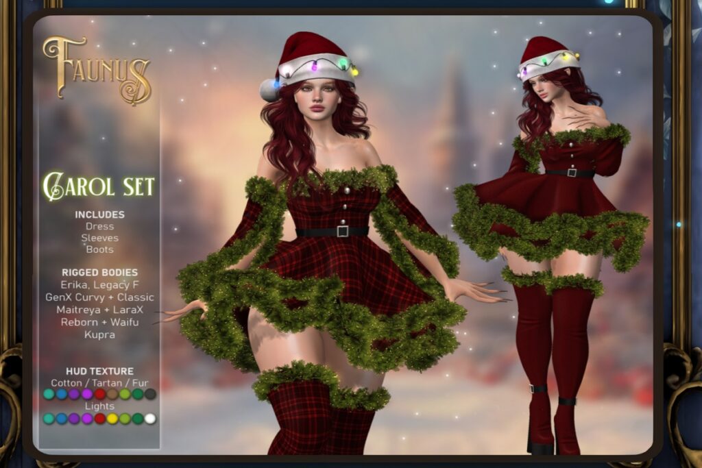 Carol Set - Erika/GenX/Inithium/Legacy/Maitreya/Reborn/+mods, L$275