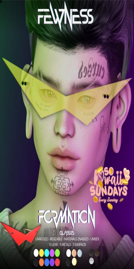 Formation Glasses	<a href="http://maps.secondlife.com/secondlife/Moonstar/141/89/43" target="_blank">Teleport</a>