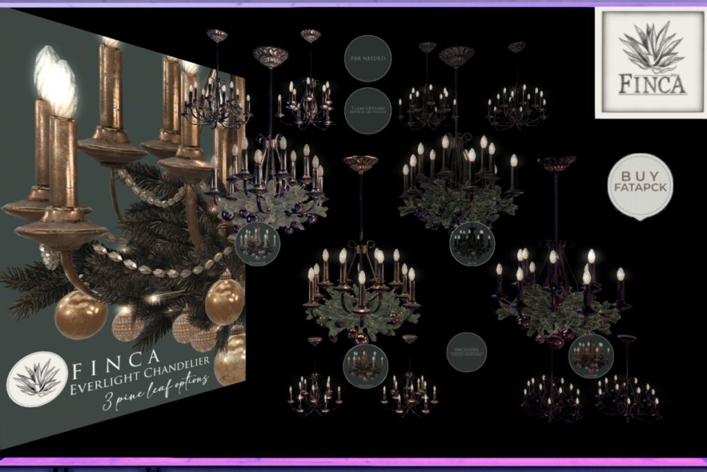 Chandelier, L$270 - L$299 each/L$720 - L$799 each FP