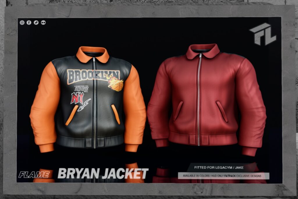 Bryan Jacket - Jake/Legacy, L$269 each/L$999 FP