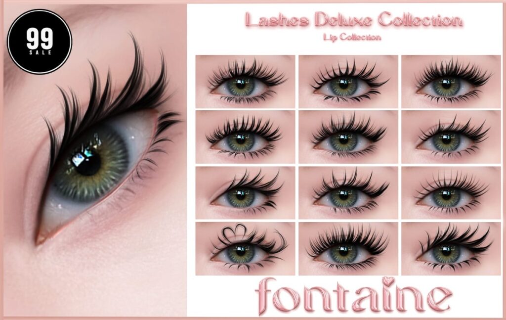 Deluxe Lashes Collection - EvoX	&lt;a href=&quot;https://maps.secondlife.com/secondlife/VELOUR/66/140/83&quot; target=&quot;_blank&quot;&gt;Teleport&lt;/a&gt;