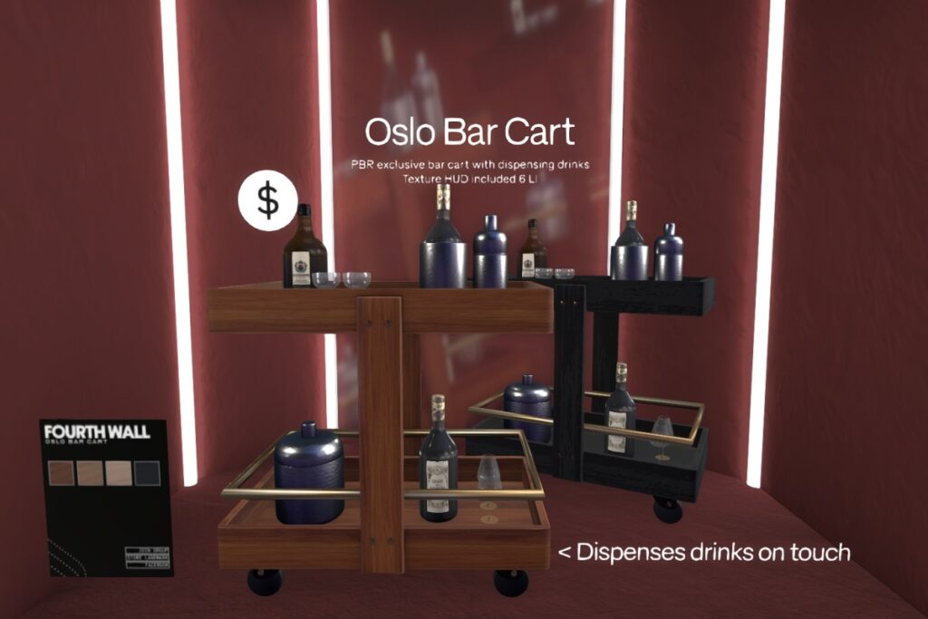 Oslo Bar Cart, L$399