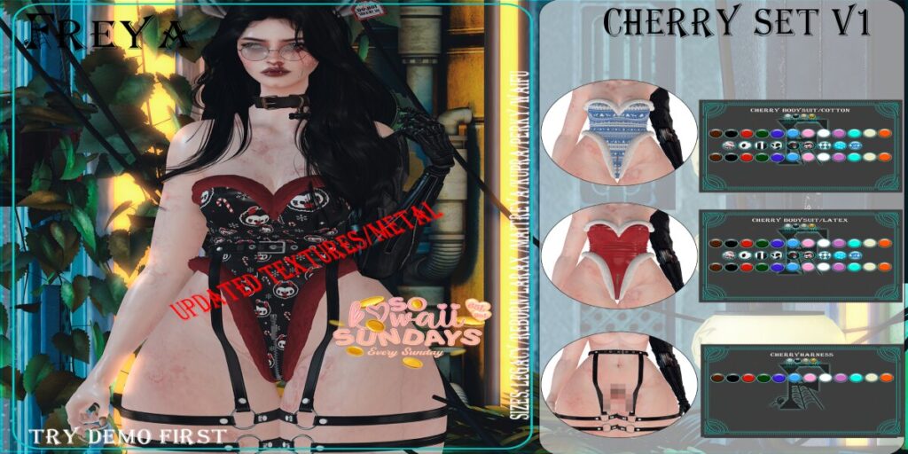 Cherry Set V1 - Inithium/Legacy/Maitreya/Reborn/+mods	&lt;a href=&quot;https://maps.secondlife.com/secondlife/Daisy/13/29/1168&quot; target=&quot;_blank&quot;&gt;Teleport&lt;/a&gt;
