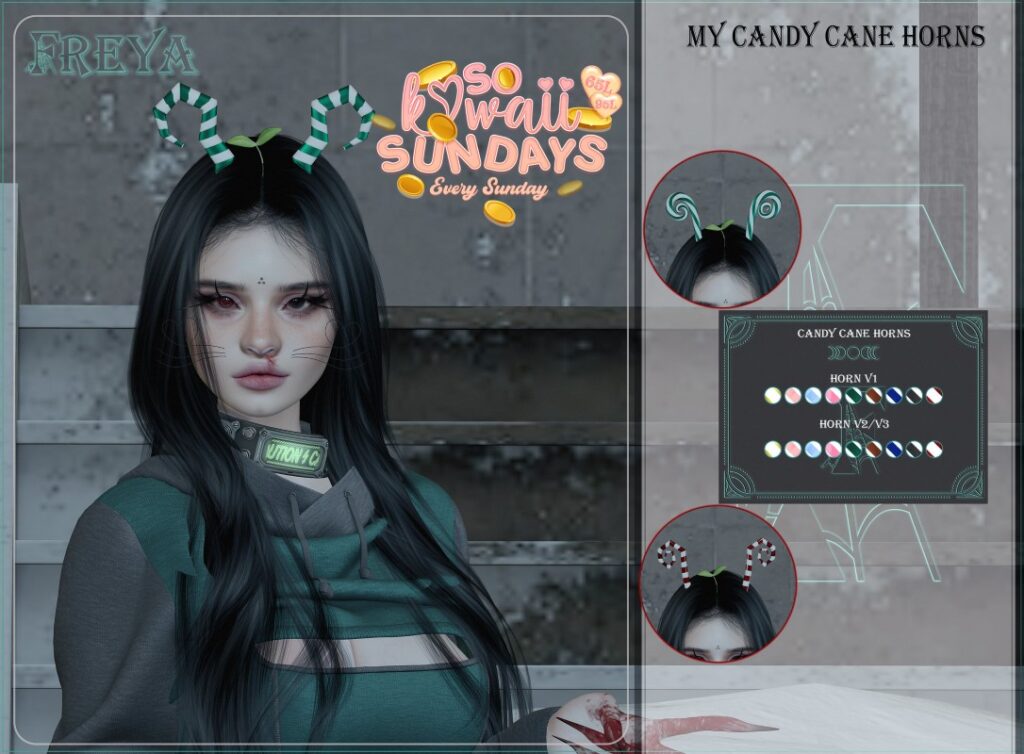 My Candy Cane Horns	&lt;a href=&quot;http://maps.secondlife.com/secondlife/Daisy/26/29/1167&quot; target=&quot;_blank&quot;&gt;Teleport&lt;/a&gt;