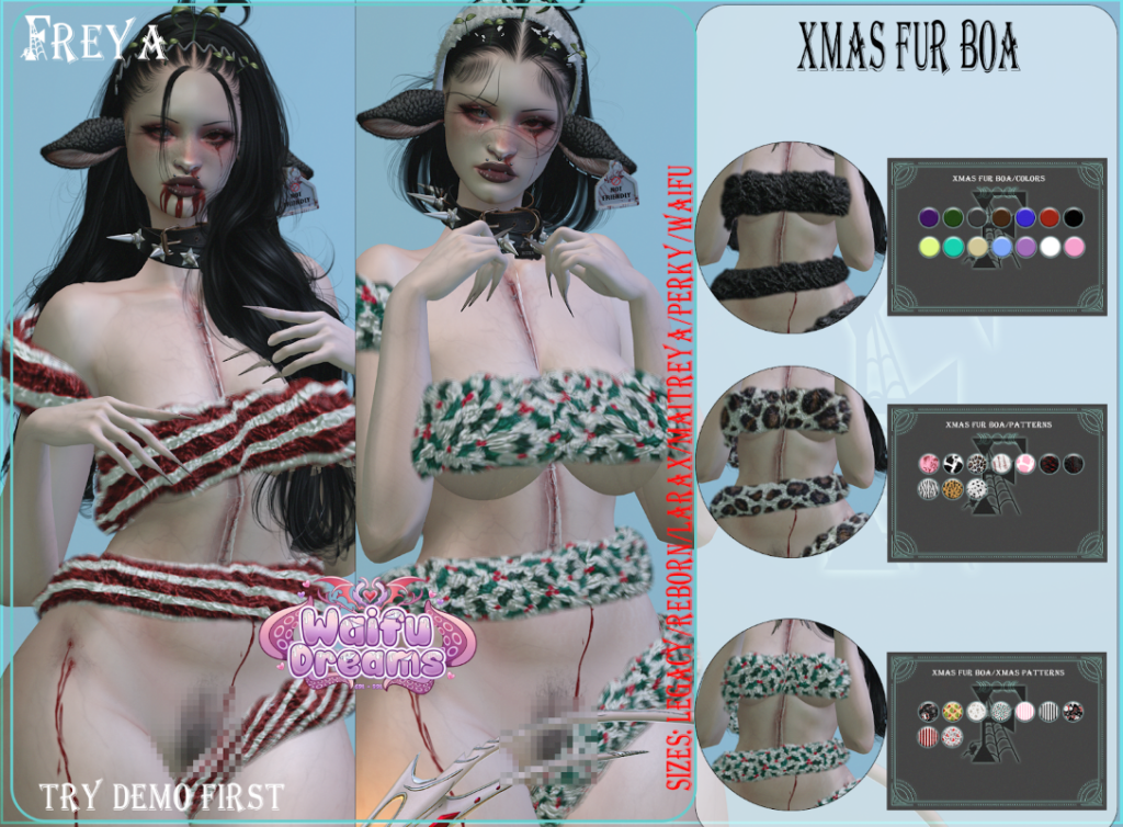 Xmas Fur Boa - Legacy/Maitreya/Reborn/+mods