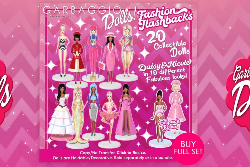 Fashion Flashback Doll, L$199 each/L$1299 FP