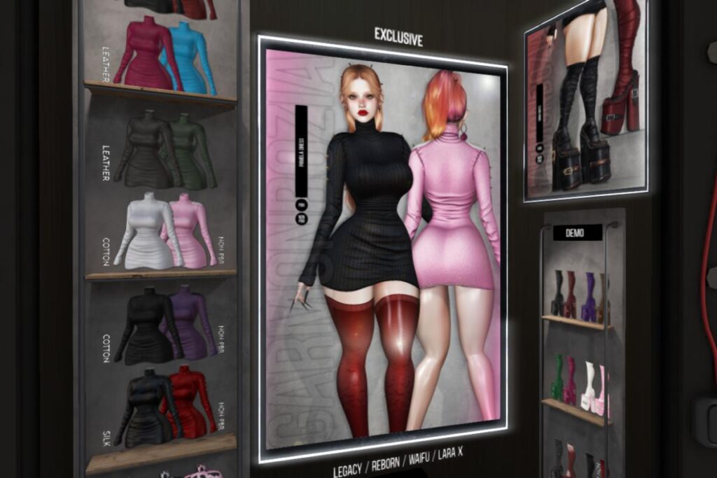 Pamela Dress - Legacy/MaitreyaX/Reborn/+mods, L$319 each/L$899 FP | Pamela Boots - Legacy/MaitreyaX/Reborn, L$319 each/L$899 FP