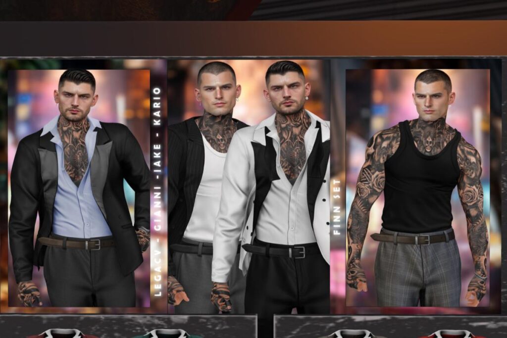 Finn Suit - Gianni/Jake/Kario/Legacy, L$599 each