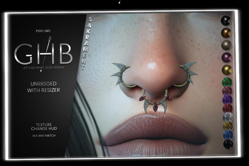 Sakrament Piercing, L$299