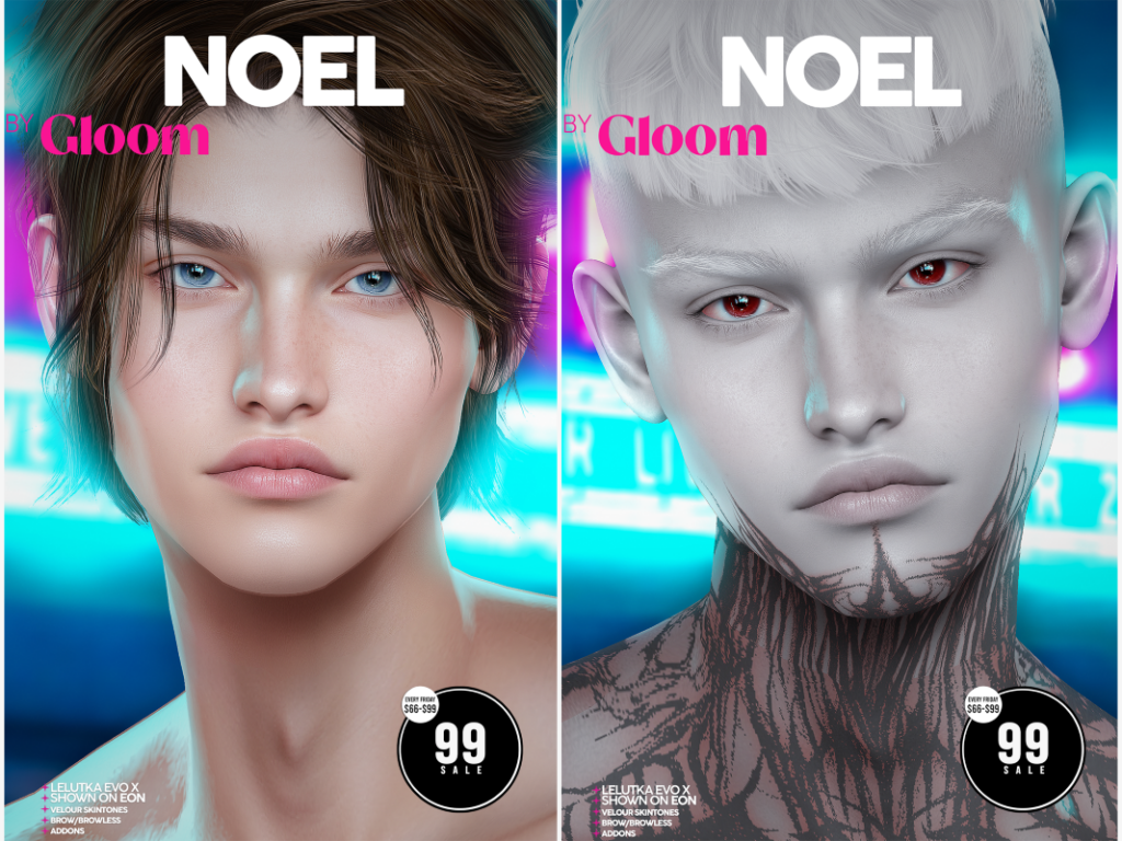 Noel Skin Human - EvoX | Noel Skin Fantasy - EvoX	<a href="https://maps.secondlife.com/secondlife/Moonstar/134/168/44" target="_blank">Teleport</a>