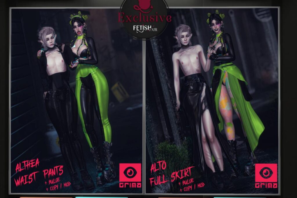 Althea Waist Pants - Legacy/MaitreyaX/Reborn/+mods, L$500 | Alto Full Skirt -Legacy/MaitreyaX/Reborn/+mods, L$500