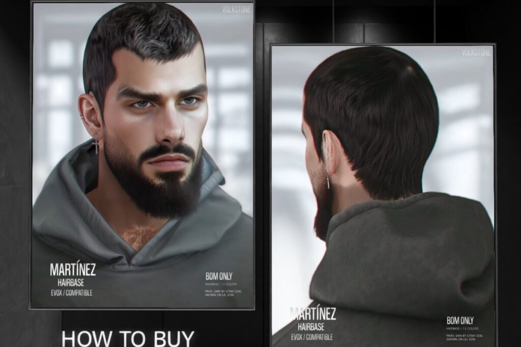 Martinez Hairbase - EvoX, L$199 each/L$599 FP