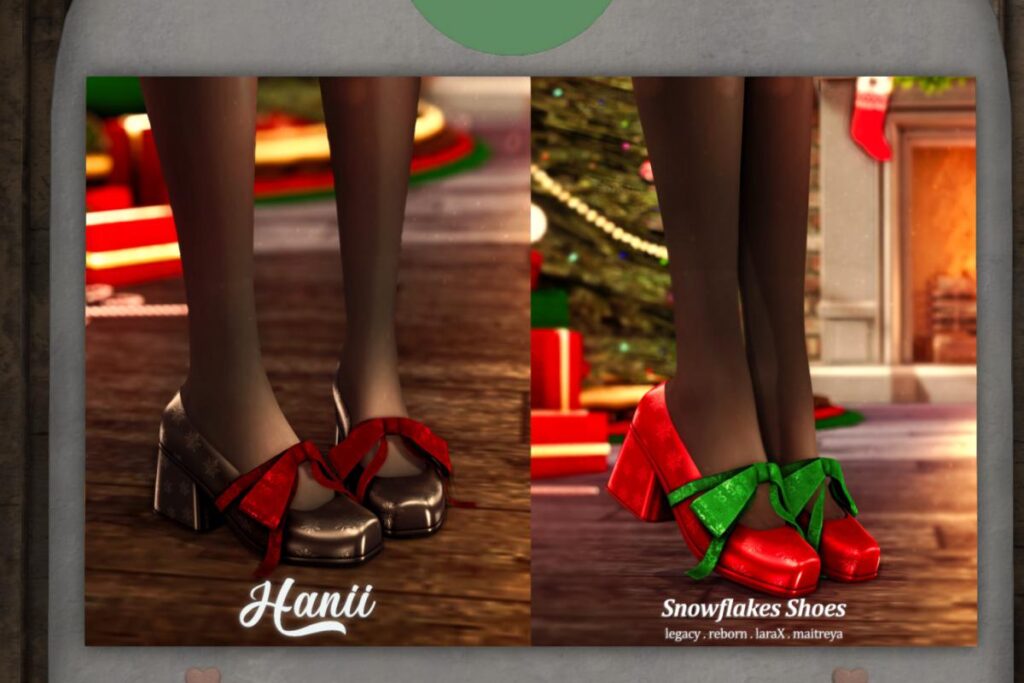 Snowflake Shoes - Legacy/Maitreya/Reborn/+mods, L$299 each/L$999 FP