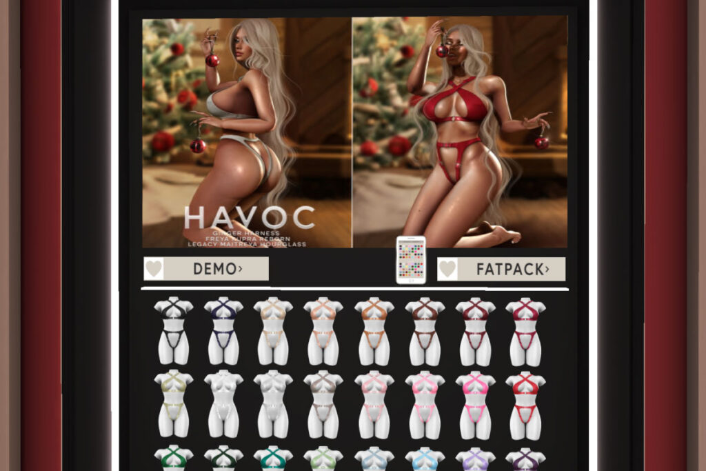 Ginger Harness - Inthium/Legacy/MaitreyaX/Reborn/Slink+mods, L$249 each/L$1299 FP