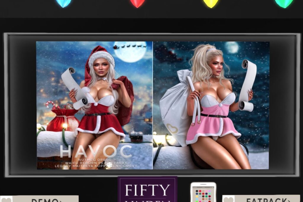 Nutmeg Dress - GenX Curvy/Inithium/Legacy/Maitreya/Peach/Reborn/+mods	<a href="http://maps.secondlife.com/secondlife/Mon%20Cheri/94/141/26" target="_blank">Teleport</a>