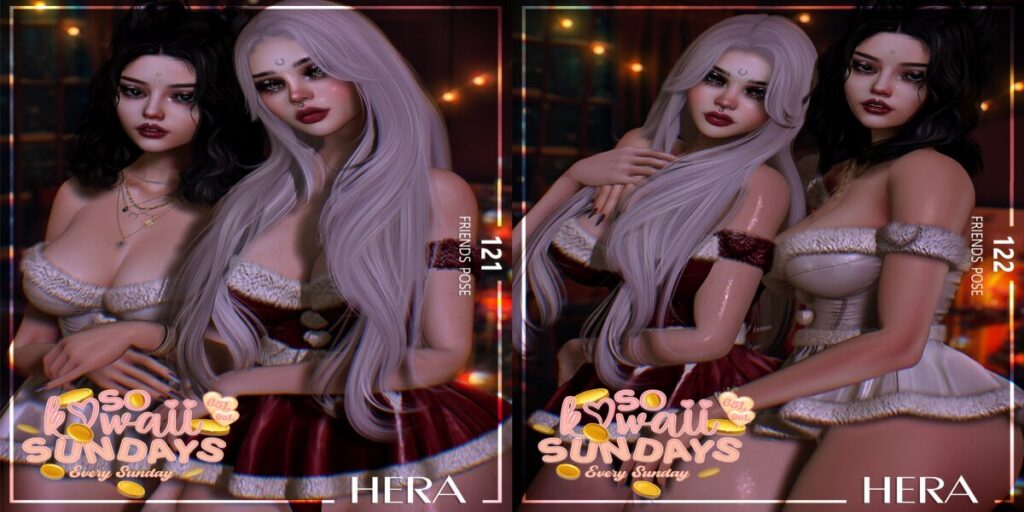 121 Friends Pose &amp; 122 Friends Pose	<a href="http://maps.secondlife.com/secondlife/FOXCITY/72/54/22" target="_blank">Teleport</a>