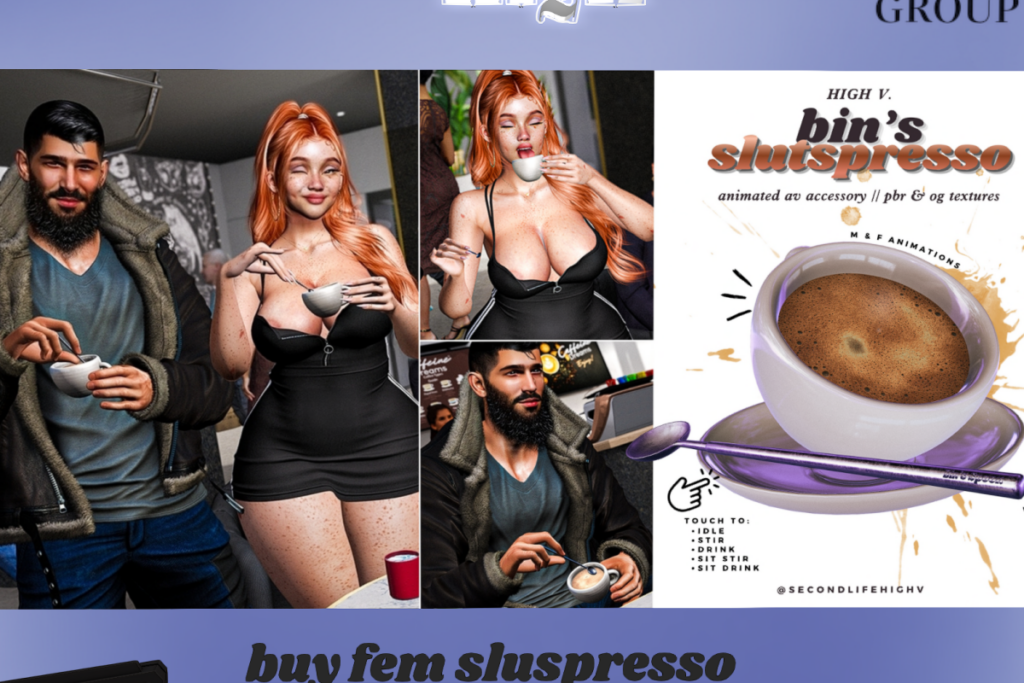 Bin's Slutspresso, L$399 each