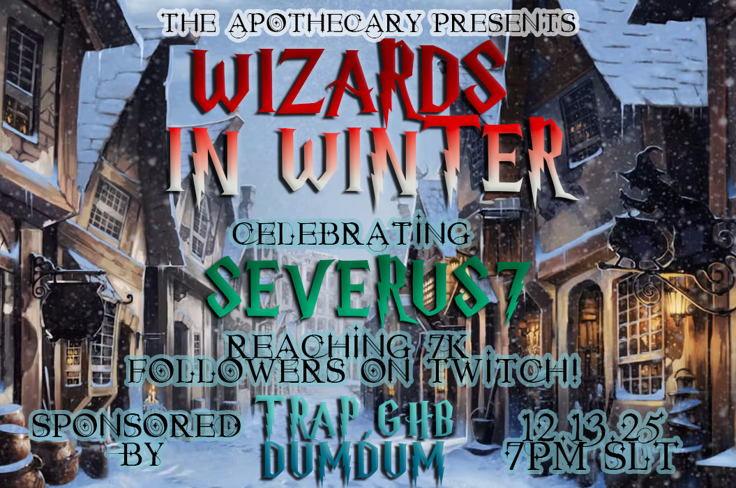 THE APOTHECARY: WIZARDS IN WINTER EVENT