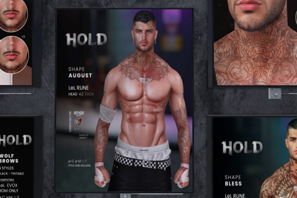 August Shape - Lelutka Rune/Jake/Kario/Legacy, L$320