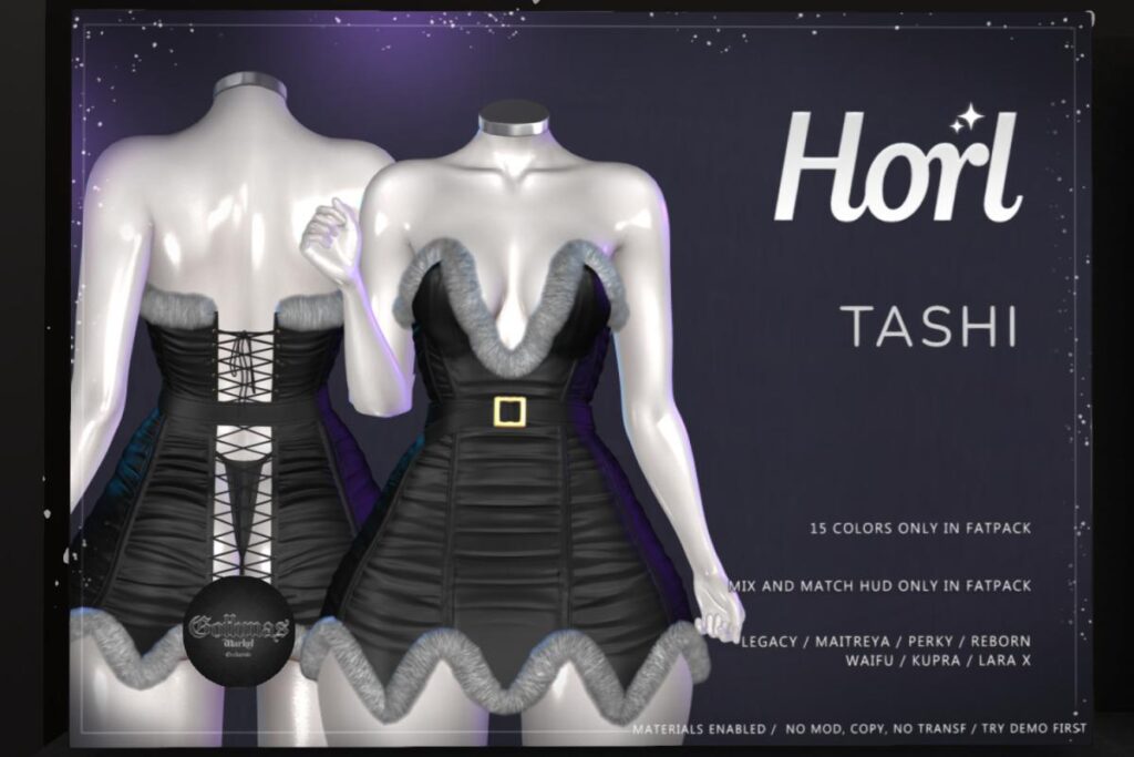 Tashi Dress - Inithium/Legacy/Maitreya/Reborn/+mods, L$240 each/L$800 FP