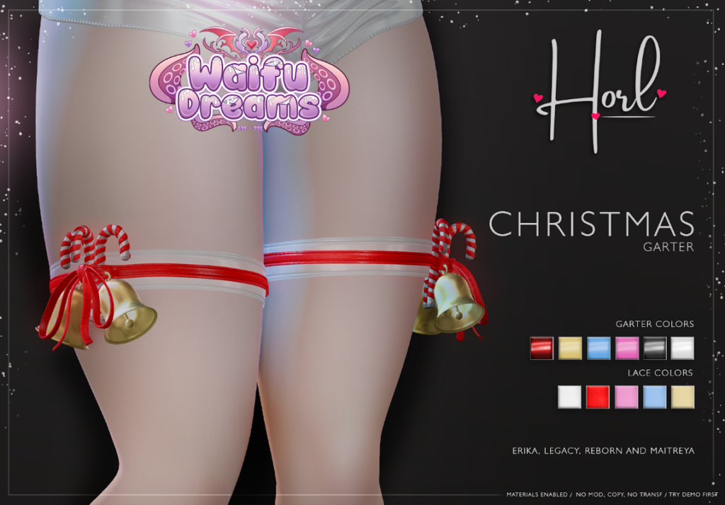 Christmas Garter - Erika/Legacy/Maitreya/Reborn