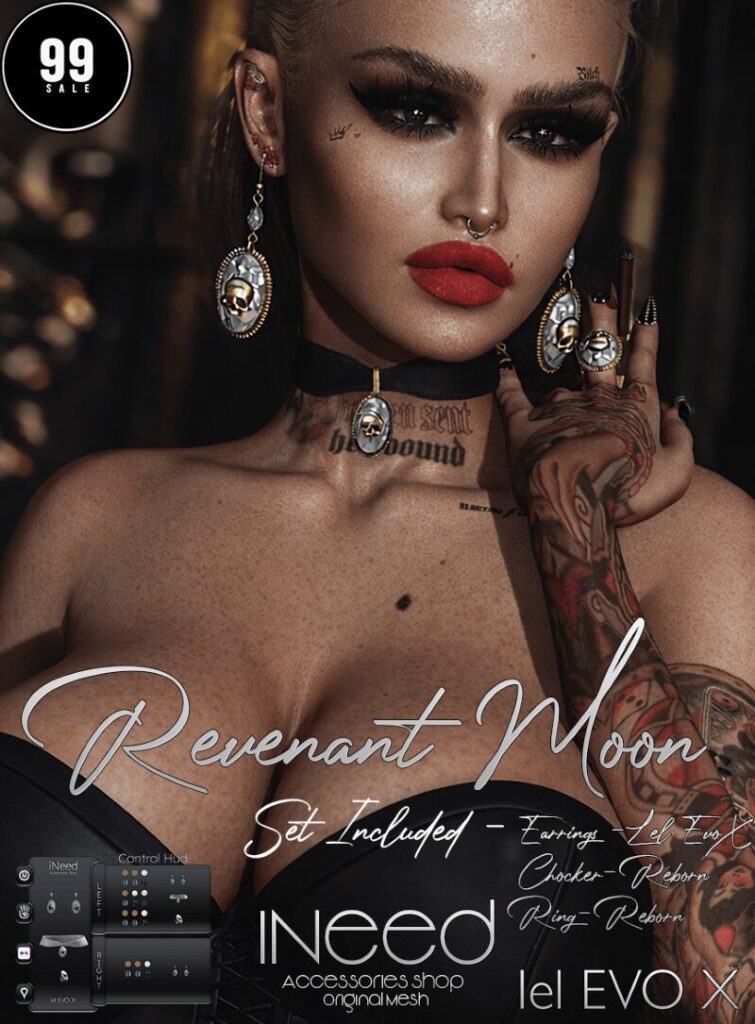 Revenant Moon Jewelry - EvoX Ears/Reborn	<a href="http://maps.secondlife.com/secondlife/Starfall%20Bay/176/30/22" target="_blank">Teleport</a>