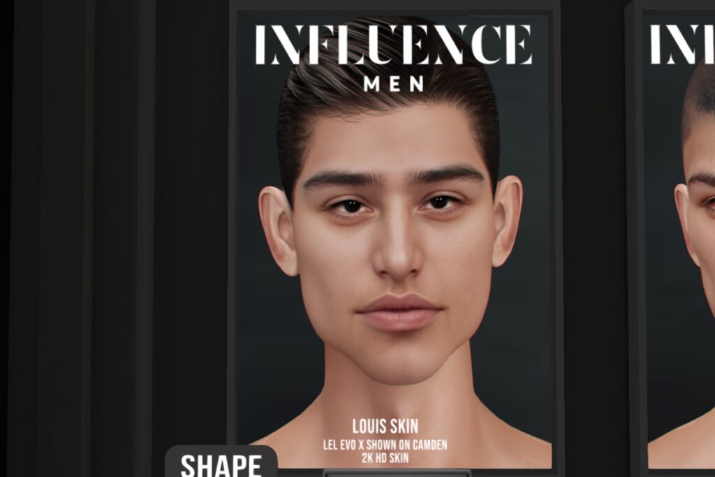 Louis Skin - EvoX, L$850 eacj/L$1399 FP | Louis Shape - Lelutka Camden, L$699