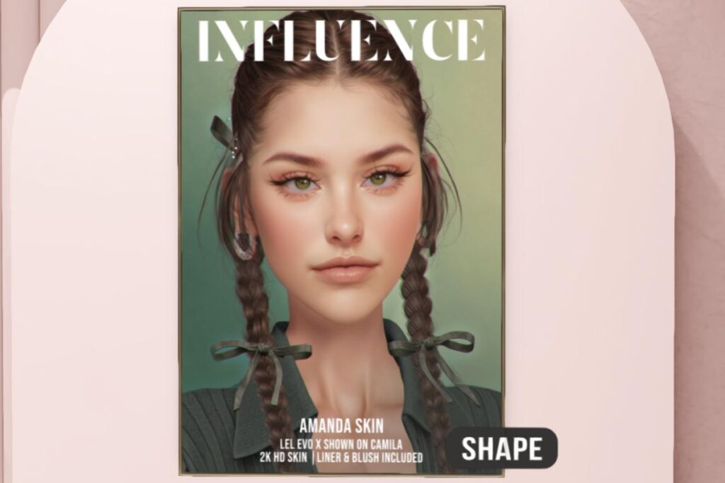 Amanda Skin - EvoX/Velour, L$650 each | Amanda Female Shape, L$699