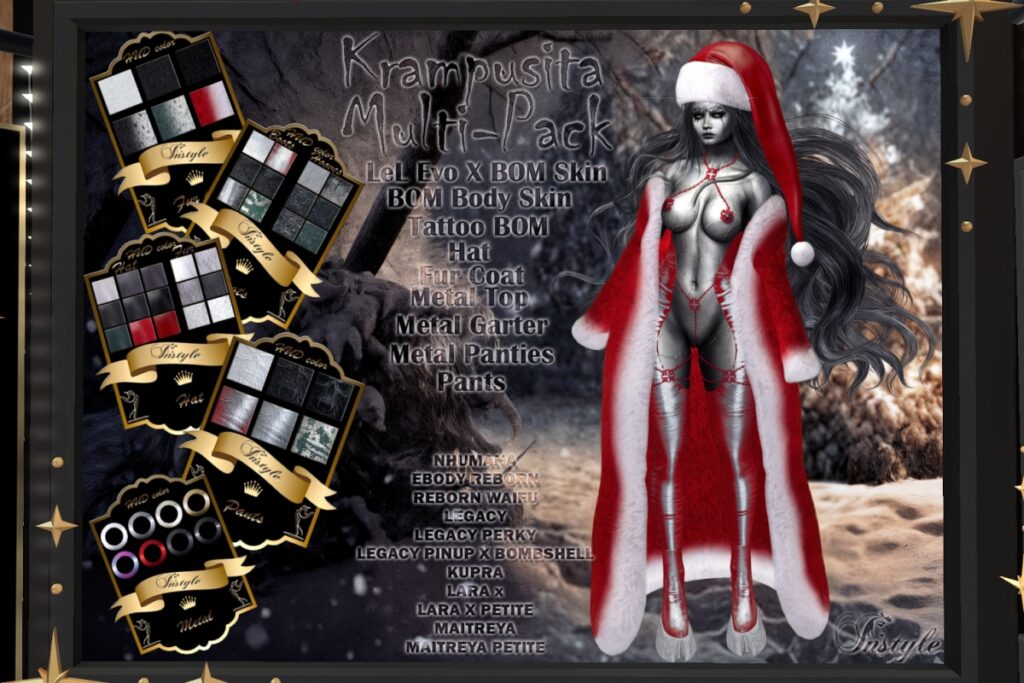 Krampusita Set - Inithium/Legacy/Maitreya/Nhumana/Reborn/+mods, L$399 each/L$399 each add-on HUD/L$1898 FP