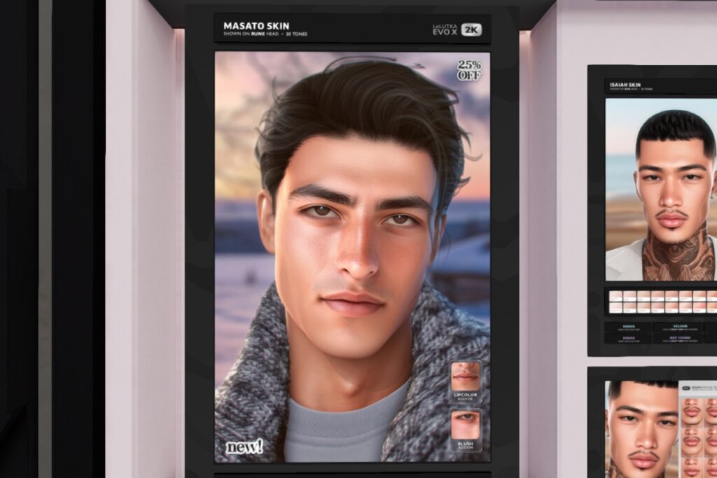 Masato Skin - EvoX, L$790 each/L$1032 FP