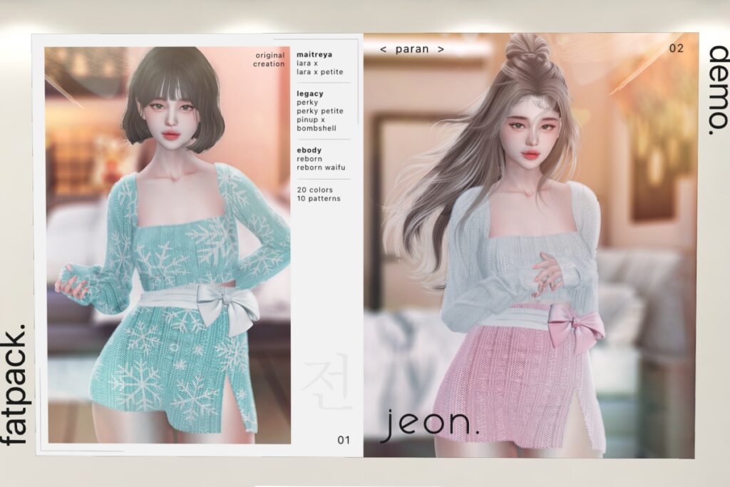 Paran Outfit - Legacy/MaitreyaX/Reborn/+mods, L$349 each/L$1399 FP