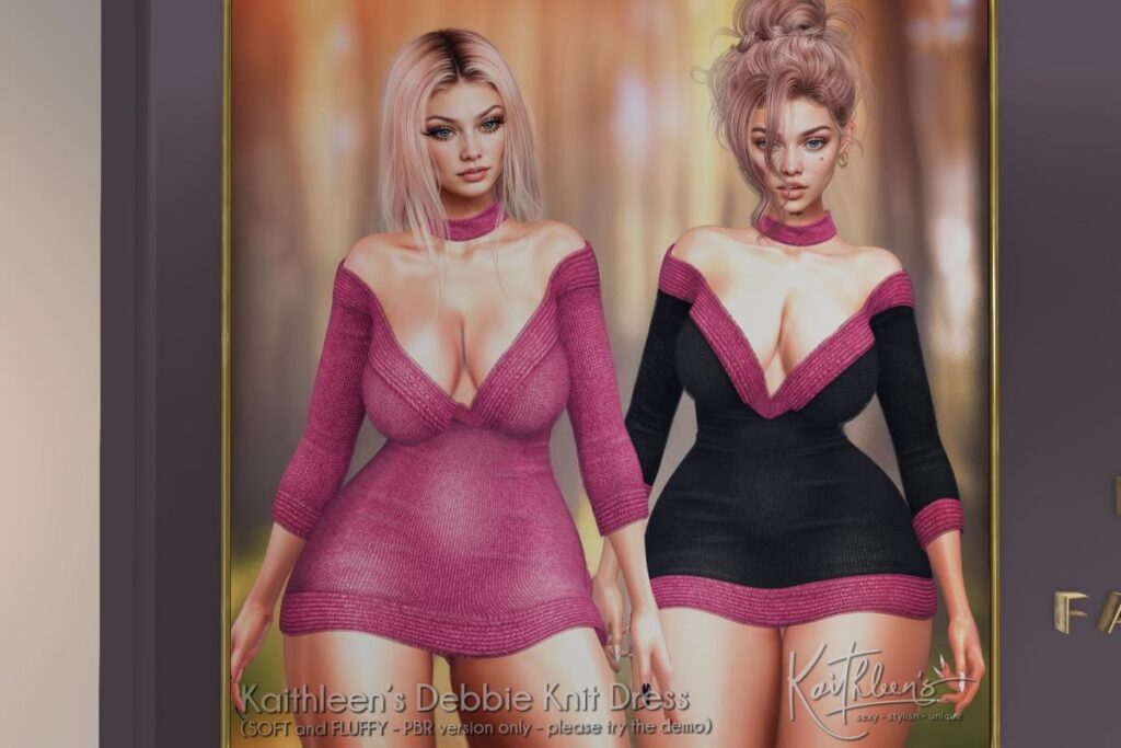 Debbie Knit Dress - GenX/Inithium/Legacy/MaitreyaX/Reborn/+mods, L$90 each/L$299 FP