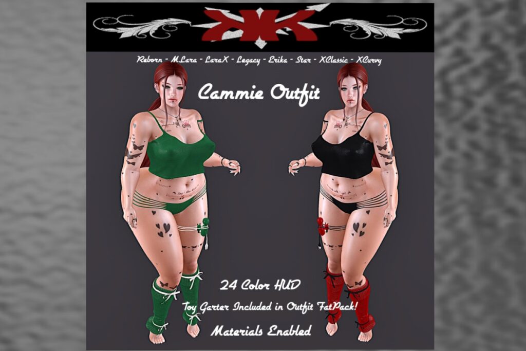 Cammie Outfit - Erika/GenX/Legacy/Maitreya/Reborn/Star/+mods, L$399