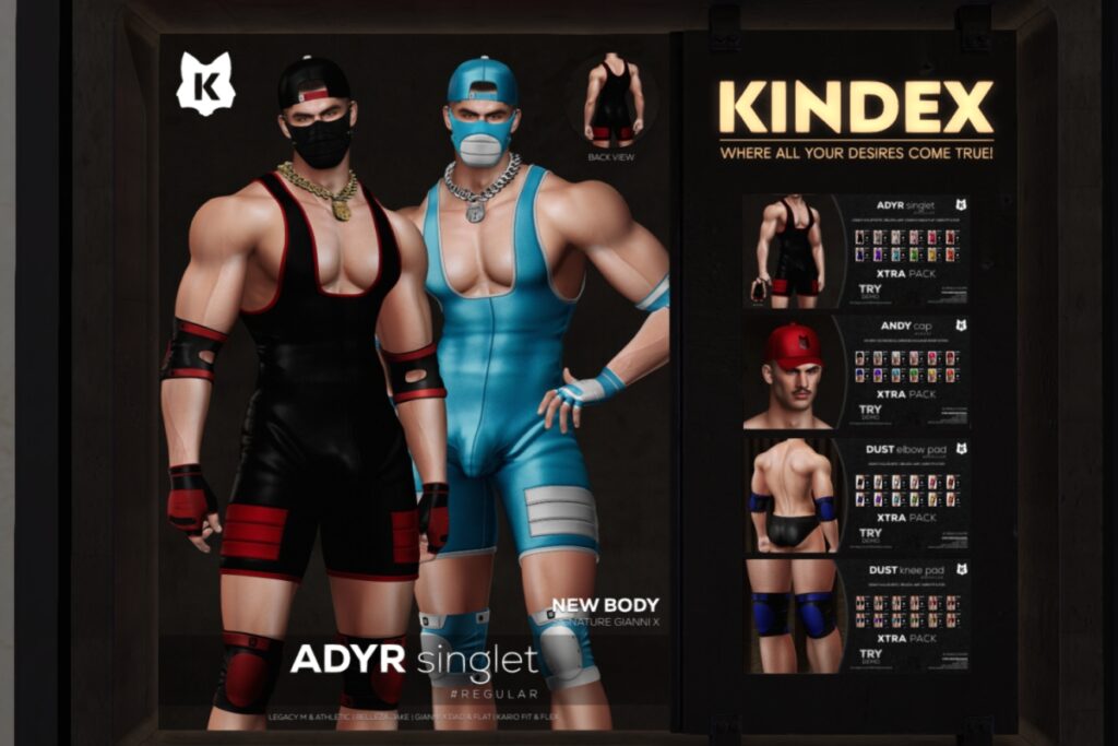 Andy Singlet - See ad for fits, L$216-L$252 each