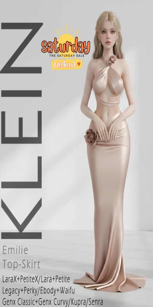 Emilie Outfit - see ad for fits	<a href="http://maps.secondlife.com/secondlife/Asteria/70/64/21" target="_blank">Teleport</a>