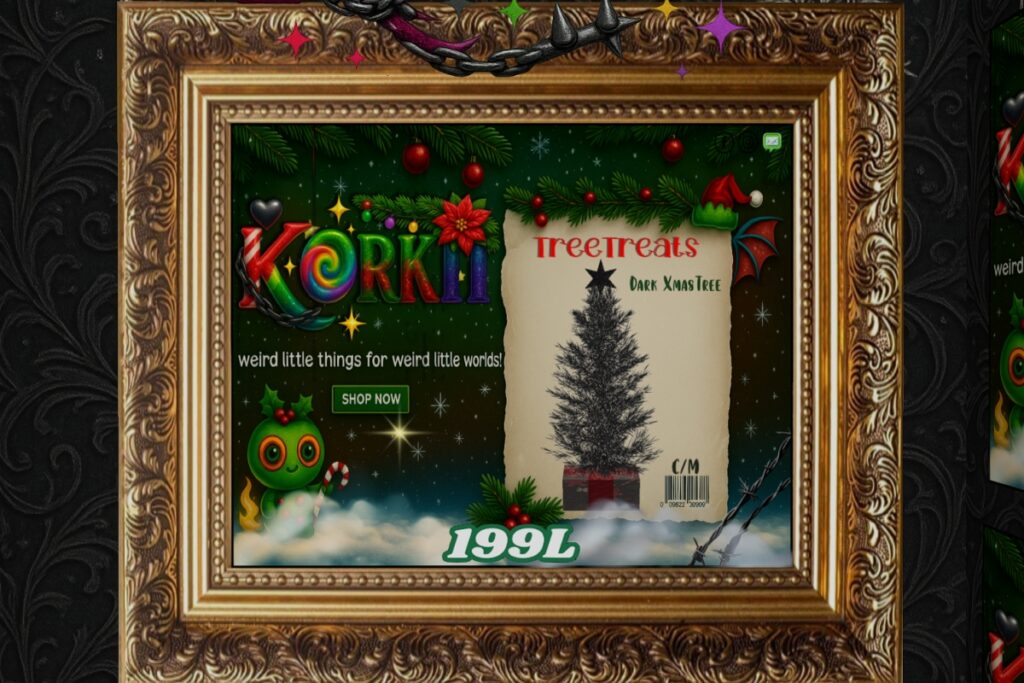 TreeTreats Dark Xmas Tree, L$199