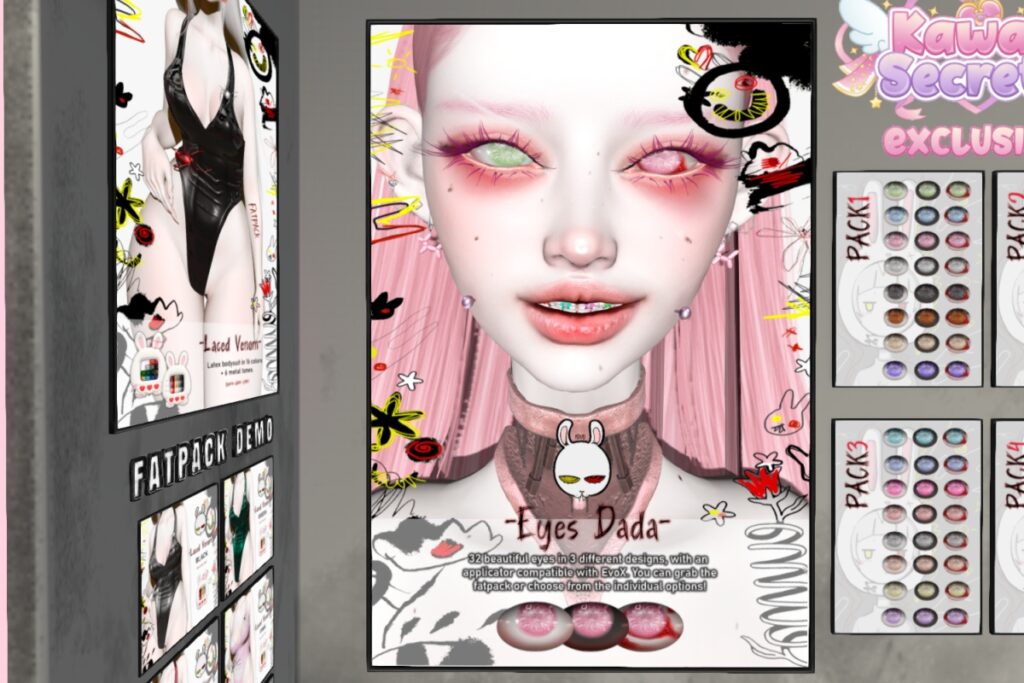 Dada Eyes - EvoX, L$300 each/L$1000 FP