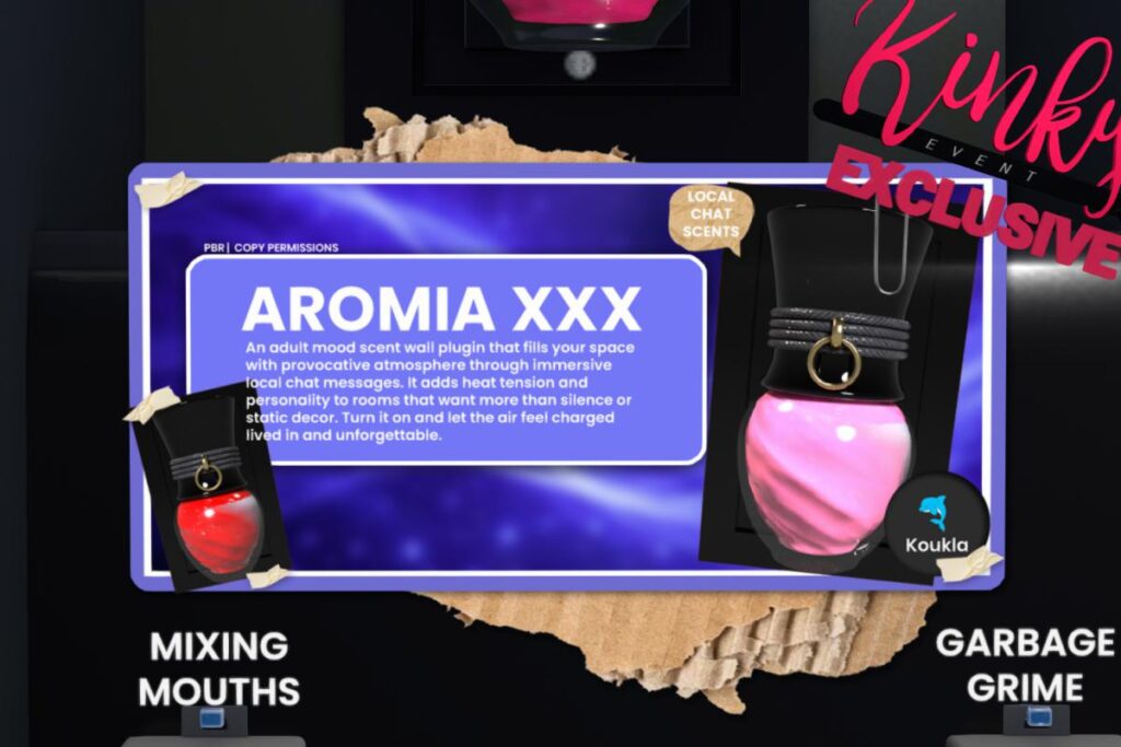 Aromia XXX, L$280 each/L$1440 FP