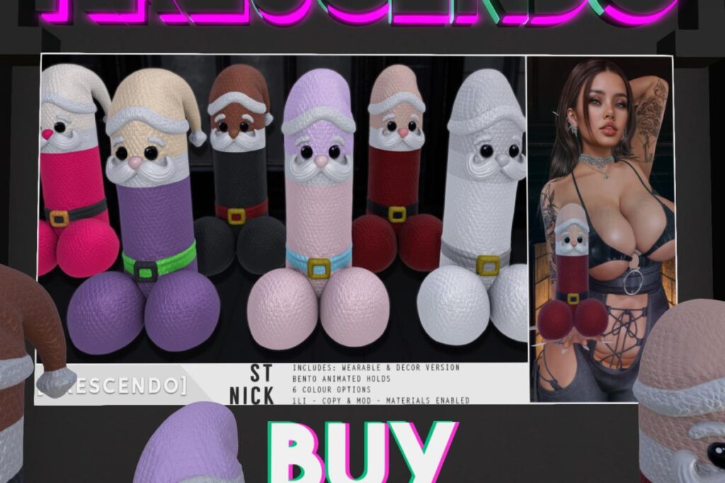 St Nick Holdable and Decor, L$299