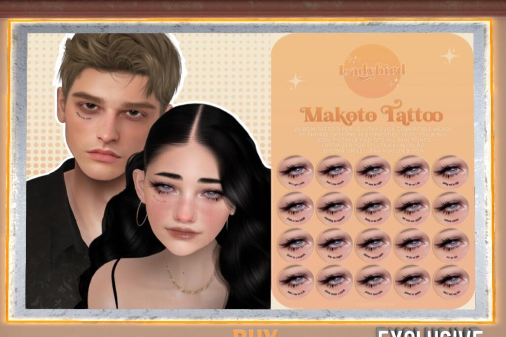 Makoto Tattoo - EvoX, L$299