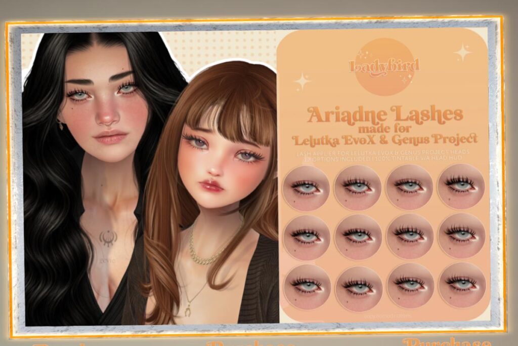 Ariadne Lashes - EvoX/Genus, L$250 each/L$350 FP